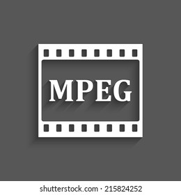 video icon on a grey background