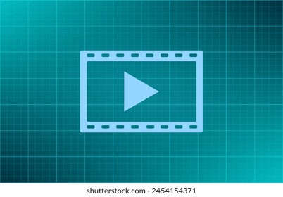 video icon on a grey background