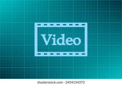video icon on a grey background