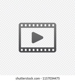 video icon. On grid background