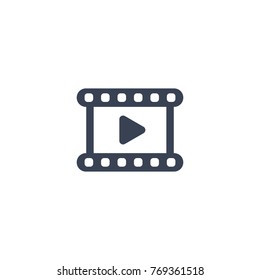 video icon on white