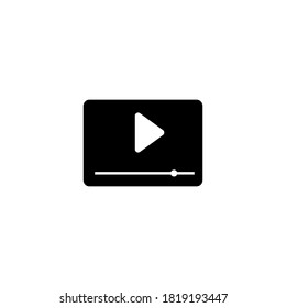 video icon on white background