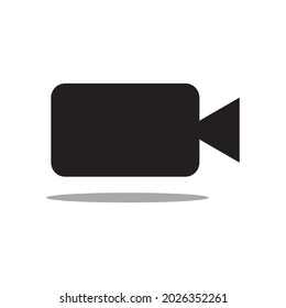 video icon on a white background. Flat design style. EPS 10 vector.
