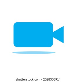 video icon on a white background. Flat design style. EPS 10 vector.