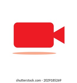 video icon on a white background. Flat design style. EPS 10 vector.