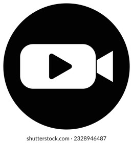 video icon player button and transparent background design.