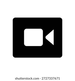 Videosymbol für Multimedia-Videowiedergabe und digitale Medien