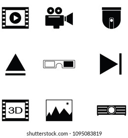 video icon set