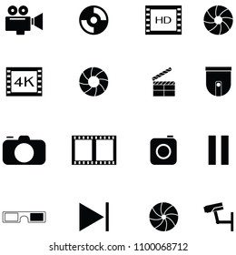 video icon set