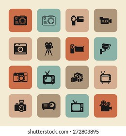 video icon set