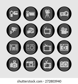 video icon set