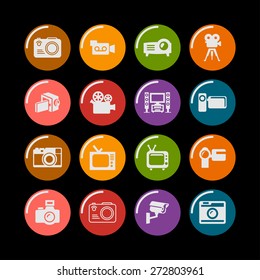 video icon set