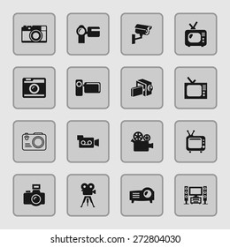 video icon set