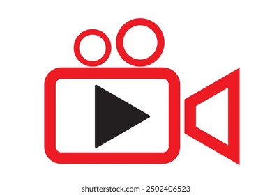 Video icon set. video camera icon vector. movie sign. cinema