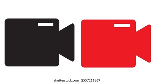 Video icon set. video camera icon vector. movie sign. cinema