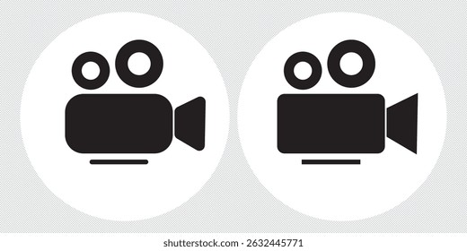 Video icon set. video camera icon vector. movie sign. cinema eps 10