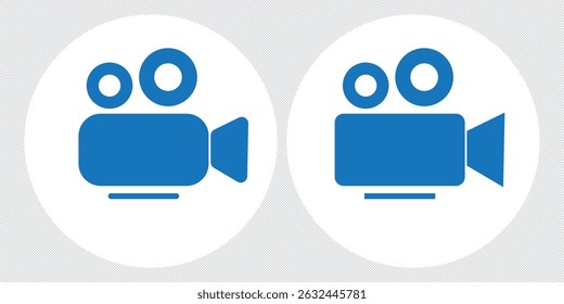 Video icon set. video camera icon vector. movie sign. cinema eps 10