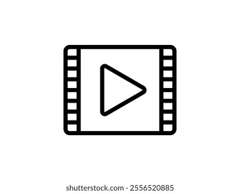 Video icon set. Vector illustration.