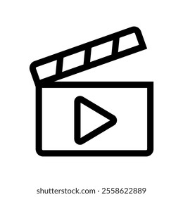 Video icon set. Vector illustration.
