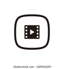 Video icon sign symbol