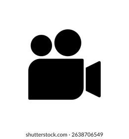 Video icon symbol for apps and websites. video camera sign and symbol. movie sign. cinema