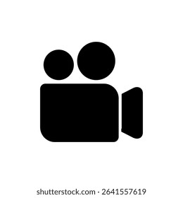 Video icon symbol for apps and websites. video camera sign and symbol. movie sign. cinema