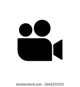 Video icon symbol for apps and websites. video camera sign and symbol. movie sign. cinema