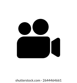 Video icon symbol for apps and websites. video camera sign and symbol. movie sign. cinema