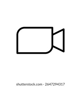 Video icon symbol for apps and websites. video camera sign and symbol. movie sign. cinema