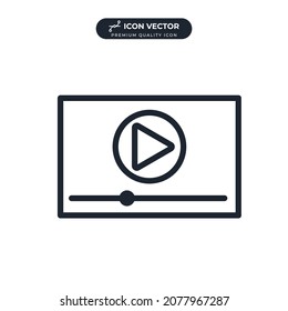 video icon symbol template for graphic and web design collection logo vector illustration