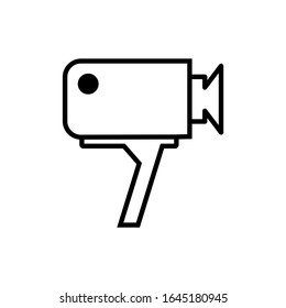 Video icon trendy flat design