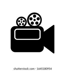Video icon trendy flat design