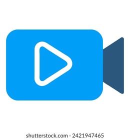 video icon in trendy flat style  vector icon