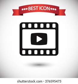 Video icon vector