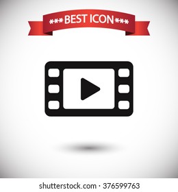 Video icon vector