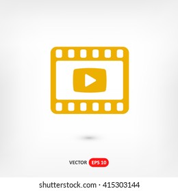 Video icon vector