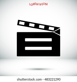 video icon, vector best flat icon, EPS