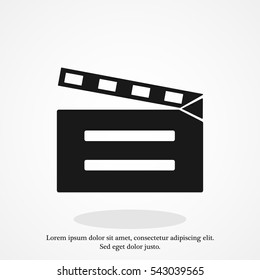 video icon, vector best flat icon, EPS