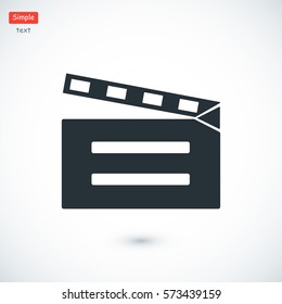 video icon, vector best flat icon, EPS