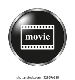 video icon - vector button