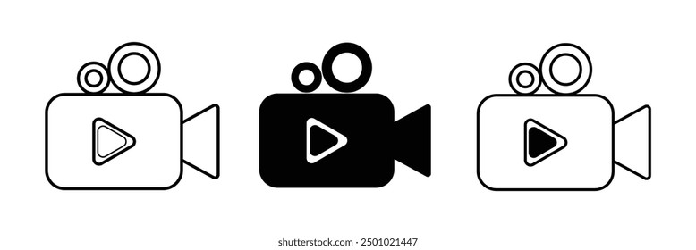 Video icon vector. video camera icon eps 10