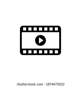 Video icon vector. video camera icon vector. movie sign. cinema