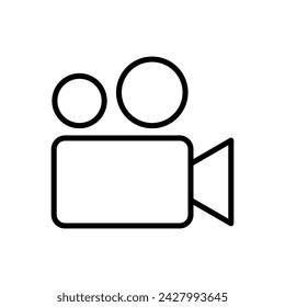 Video icon vector. video camera icon vector. movie sign. cinema