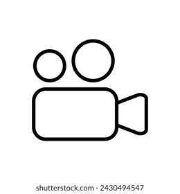 Video icon vector. video camera icon vector. movie sign. cinema
