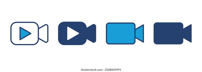 Video Vector Video del icono. Vector del icono de la cámara. signo de la película. cine