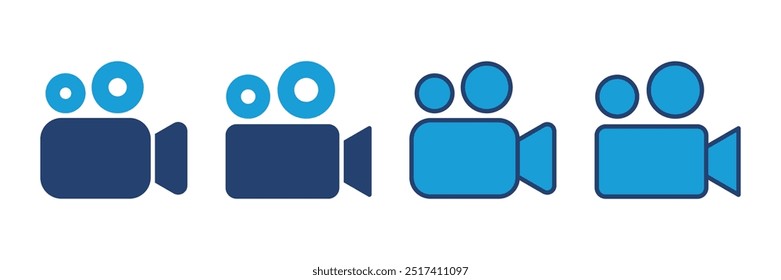 Video icon vector. video camera icon vector. movie sign. cinema