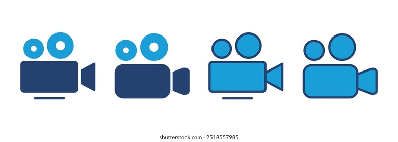 Video icon vector. video camera icon vector. movie sign. cinema