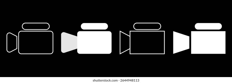 Video icon vector. video camera icon vector. movie sign.