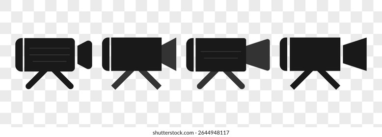 Video icon vector. video camera icon vector. movie sign.