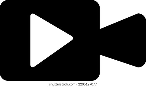 Video icon vector. Video camera vector. Player symbol. Linear style sign for mobile concept and web design..eps
